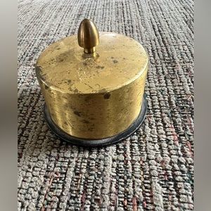 Vintage Pat Products Brass Stamp Roll Dispenser